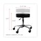 Alera 19.69 in. to 24.80 in. Seat Height Height Adjustable Backless Lab Stool - Black/Chrome